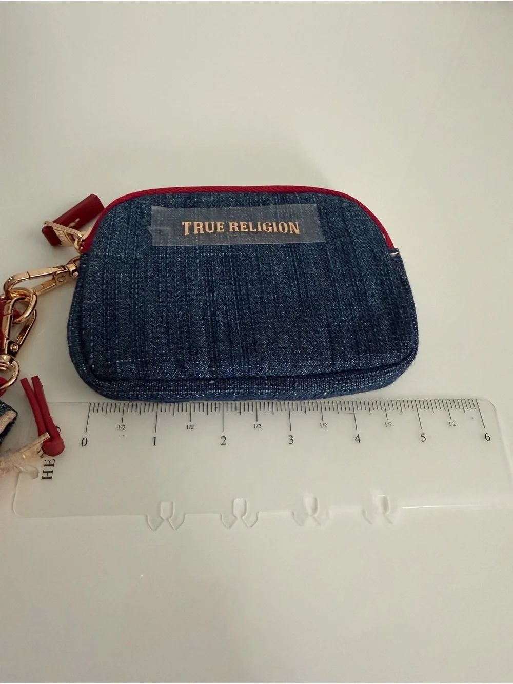 True Religion Denim Wristlet Wallet
